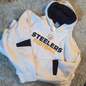 Steelers hoodie.